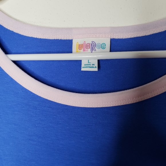 🔥Blue and Pink Striped Lularoe Julia - Picture 4 of 4